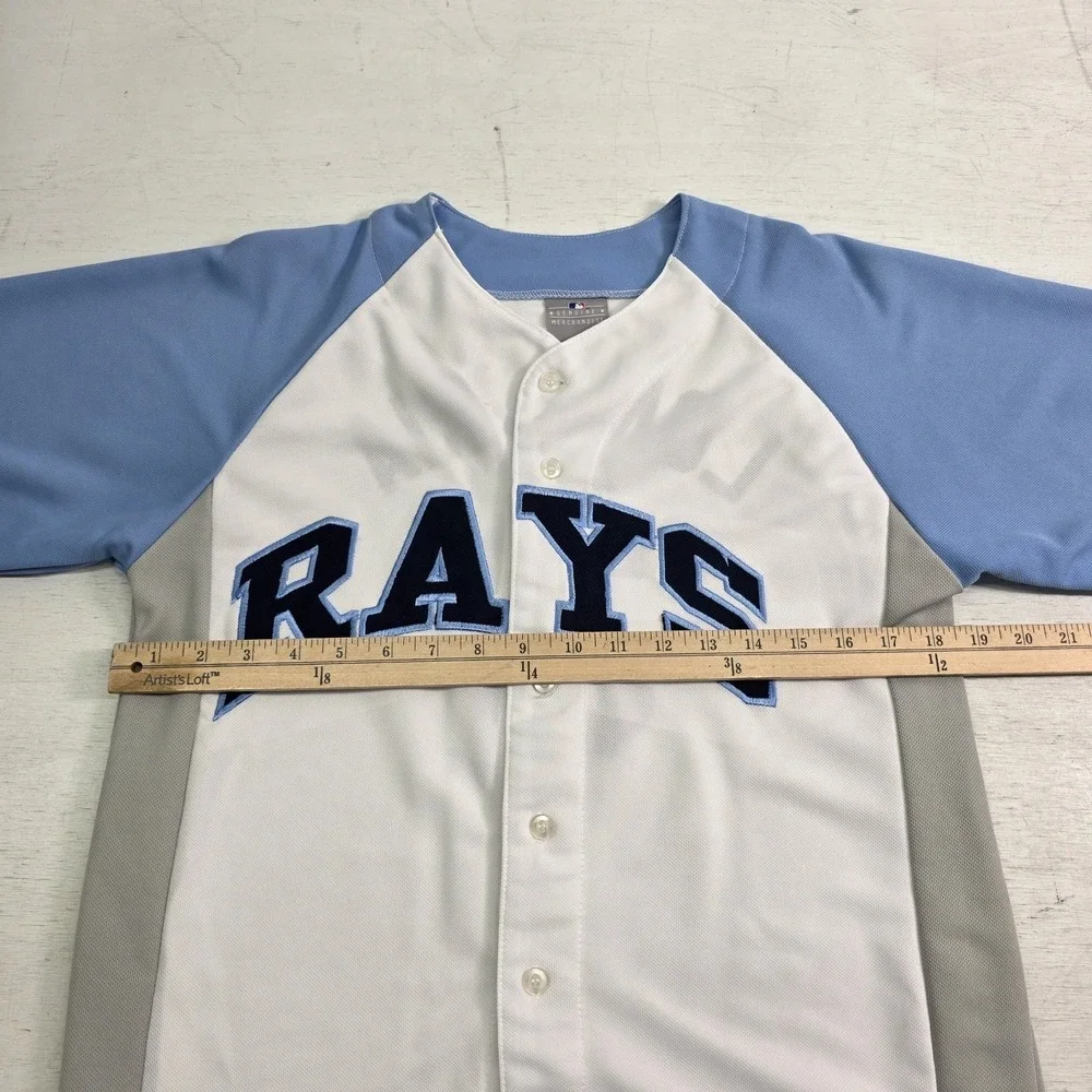 Evan Longoria #3 Tampa Bay Rays‎ MLB Baseball Jersey GM Youth Boys Sz L 14-16